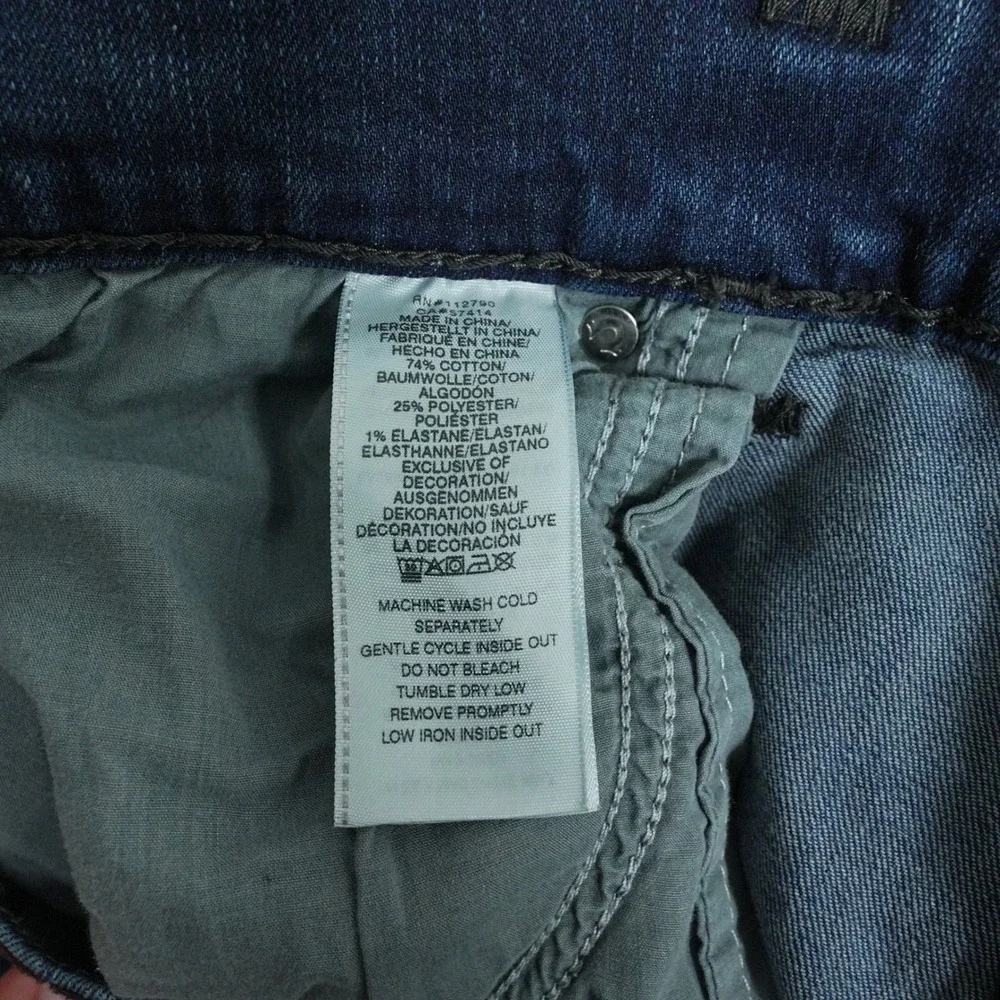 True Religion Ricky Relaxed Straight Super T Blue‎ Jeans Mens 46x24 Medium Wash